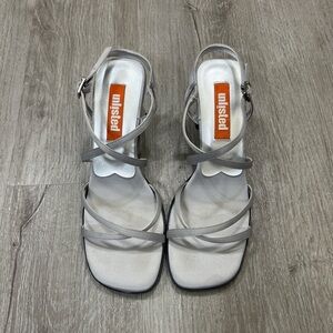 silver Unl!sted y2k heels
